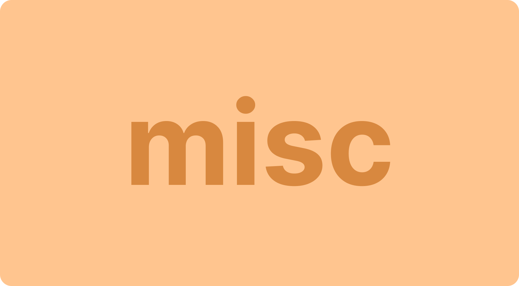 misc